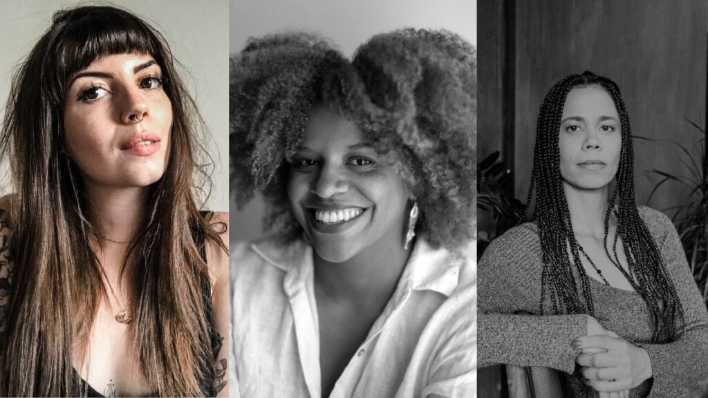 As diretoras Ana Catarina Lugarini, Sofia Moreira e Letícia Simões / Foto: Diulgação